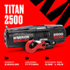 Warrior Winches Titan Electric Winch 2,500 Lb 12-Volt Synthetic Rope New