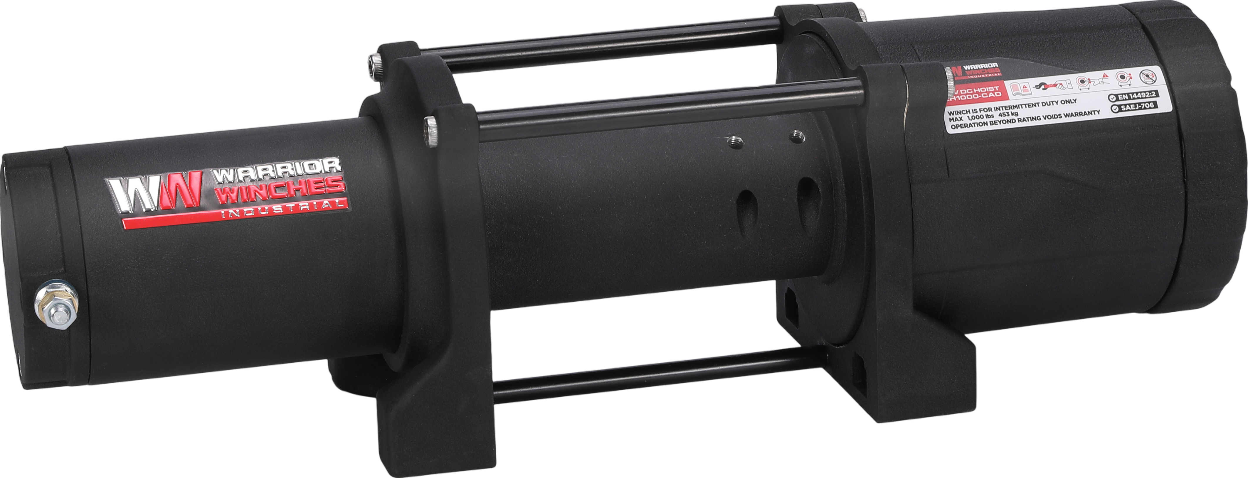 Warrior Winches EH1000 Industrial Hoist 12-Volt 3.2 HP Motor 1000 Lb Capacity New