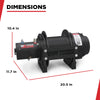 Warrior Winches EH4000 Industrial Hoist 12-Volt 6.1 HP Motor 4000 Lb Capacity New