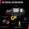 Warrior Winches EH4000 Industrial Hoist 12-Volt 6.1 HP Motor 4000 Lb Capacity New