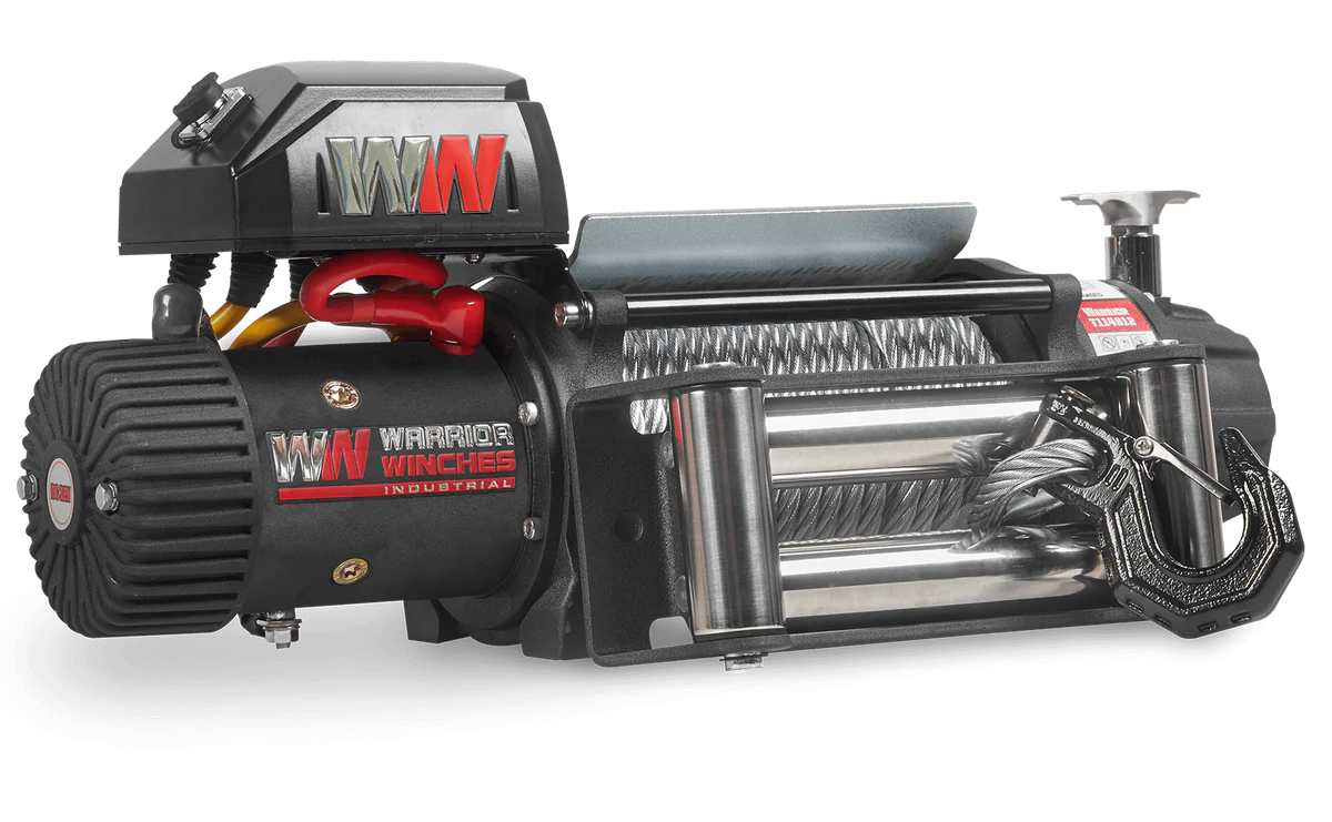 Warrior Winches T1000 Electric Winch 14,500 Lb Severe Duty 12-Volt Steel Rope New