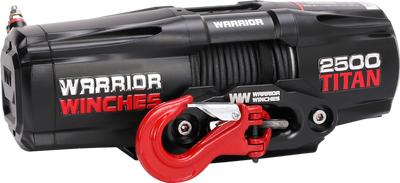 Warrior Winches Titan Electric Winch 2,500 Lb 12-Volt Synthetic Rope New