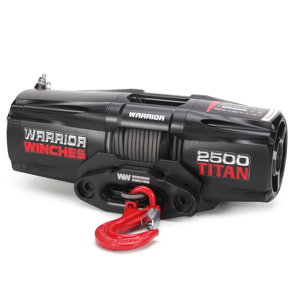 Warrior Winches Titan Electric Winch 2,500 Lb 12-Volt Synthetic Rope New