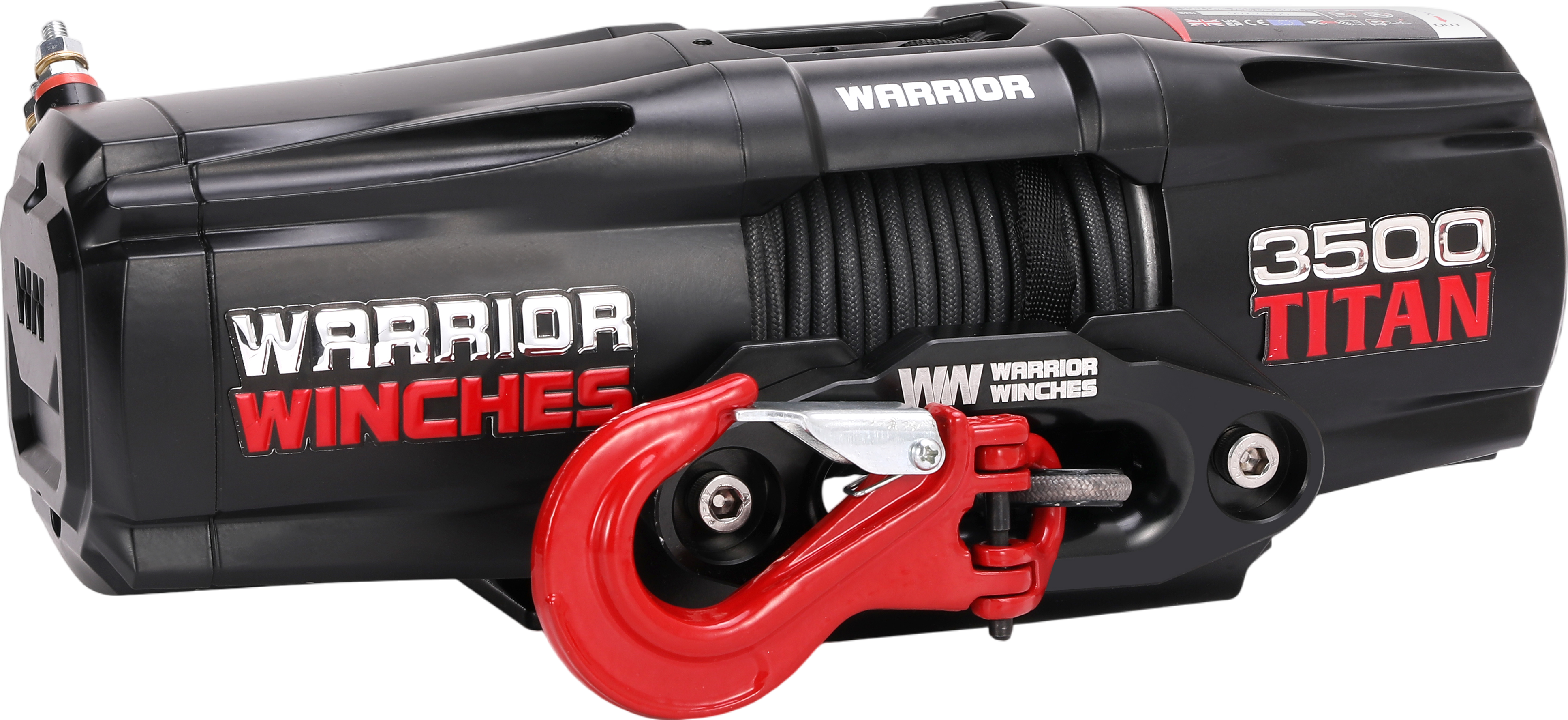 Warrior Winches Titan Electric Winch 3,500 Lb 12-Volt Synthetic Rope New