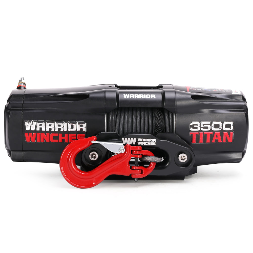 Warrior Winches Titan Electric Winch 3,500 Lb 12-Volt Synthetic Rope New
