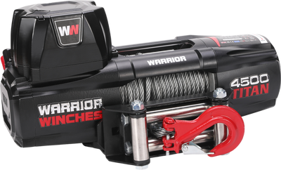 Warrior Winches Titan Electric Winch 4,500 Lb 12-Volt Steel Rope New