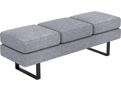 Costway Waiting Room Long Bench Metal Frame 94361725 New