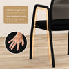 Ergonomic black waiting room chair with mesh backrest and wide seat cushion, designed for office and guest comfort.
