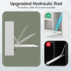 Upgraded hydraulic rod detail of the wall-mount floating desk, featuring smooth and durable operation for space-saving.
