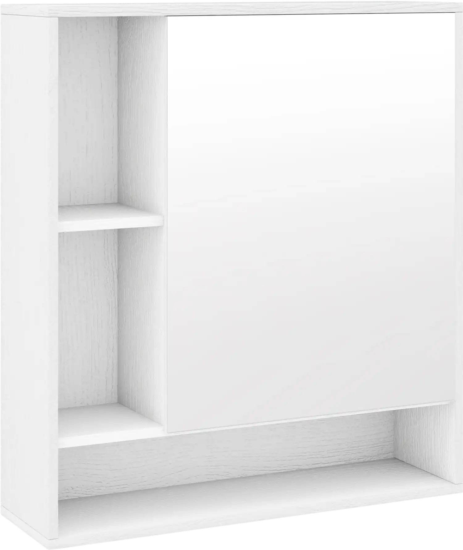 Costway Wall Mounted Bathroom Cabinet Mirror Single Door 96331427 New