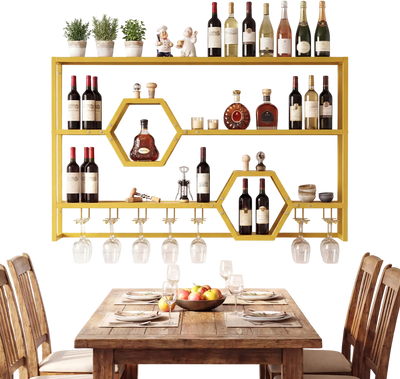 Costway Wall Mounted Wine Rack 47