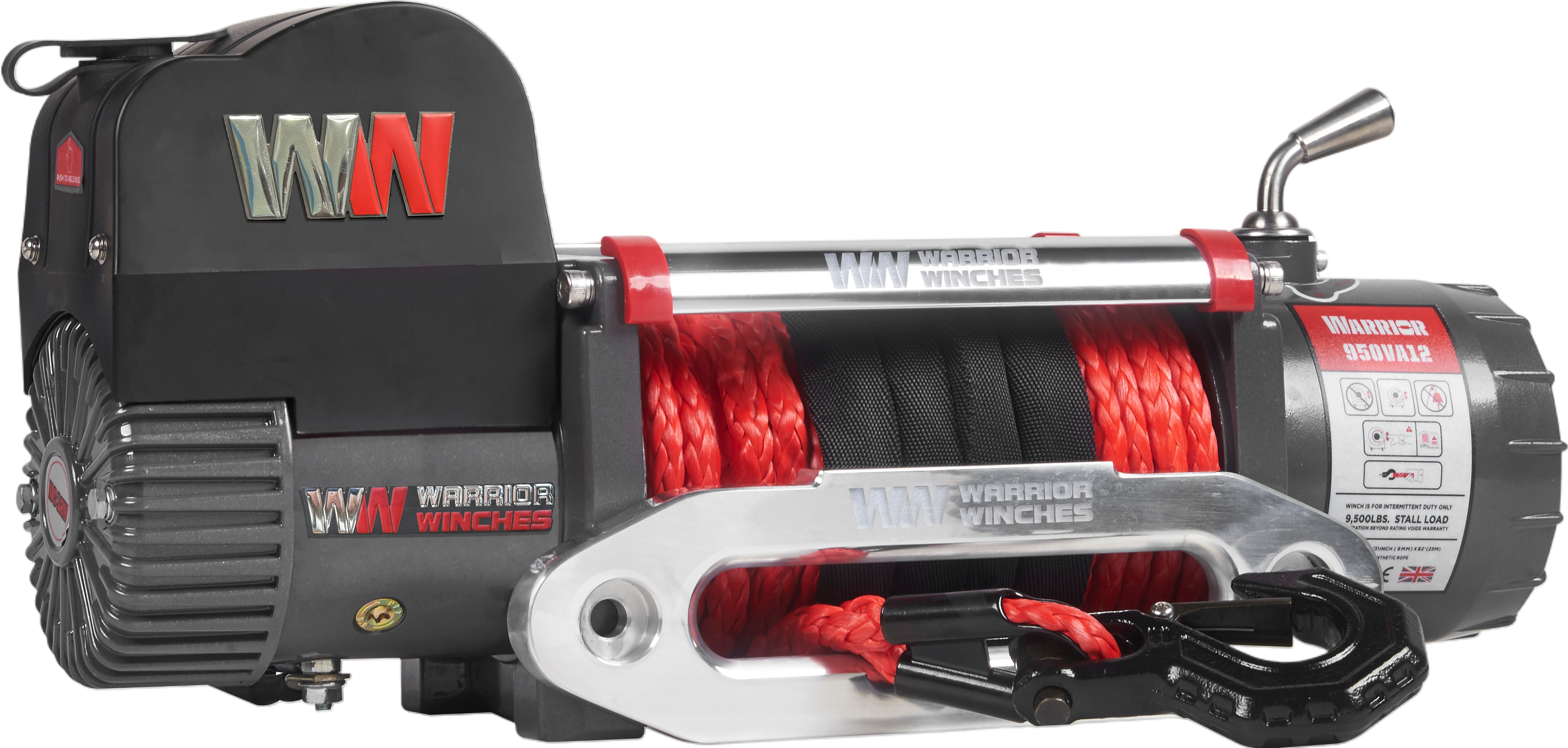 Warrior Winches Samurai Electric Winch 10,000 Lb 12-Volt Synthetic Rope New