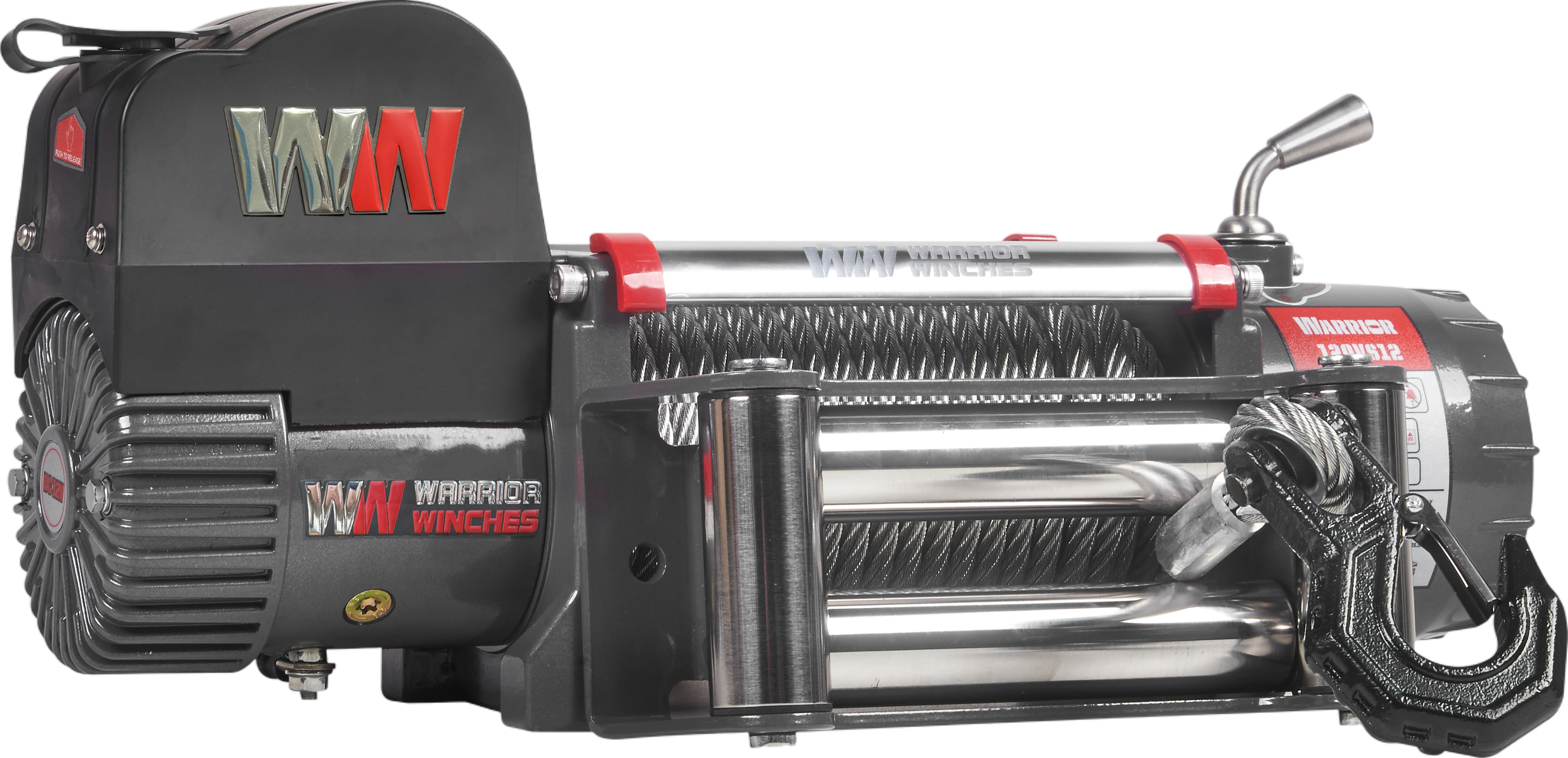 Warrior Winches Samurai Electric Winch 12,500 Lb 12-Volt Steel Rope New