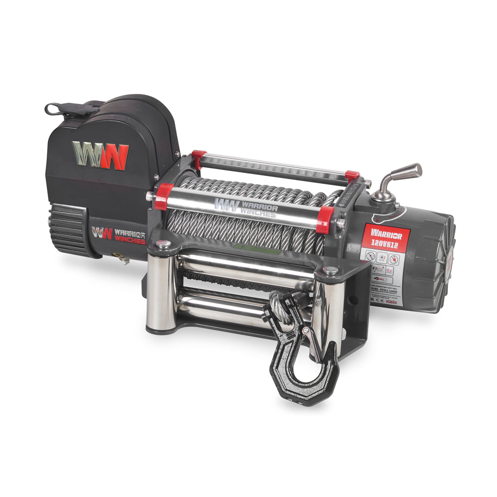Warrior Winches Samurai Electric Winch 12,500 Lb 12-Volt Steel Rope New