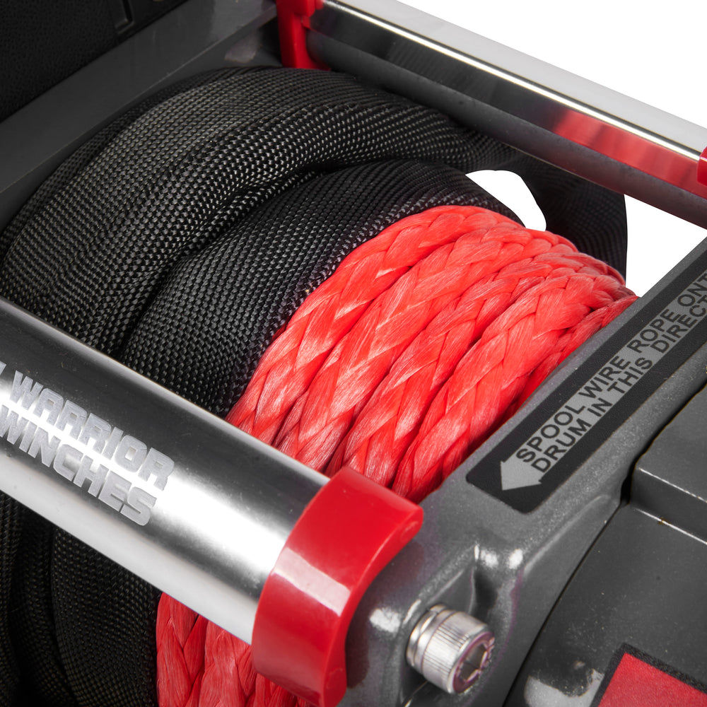 Warrior Winches Samurai Electric Winch Short Drum 9,500 Lb 12-Volt Synthetic Rope New