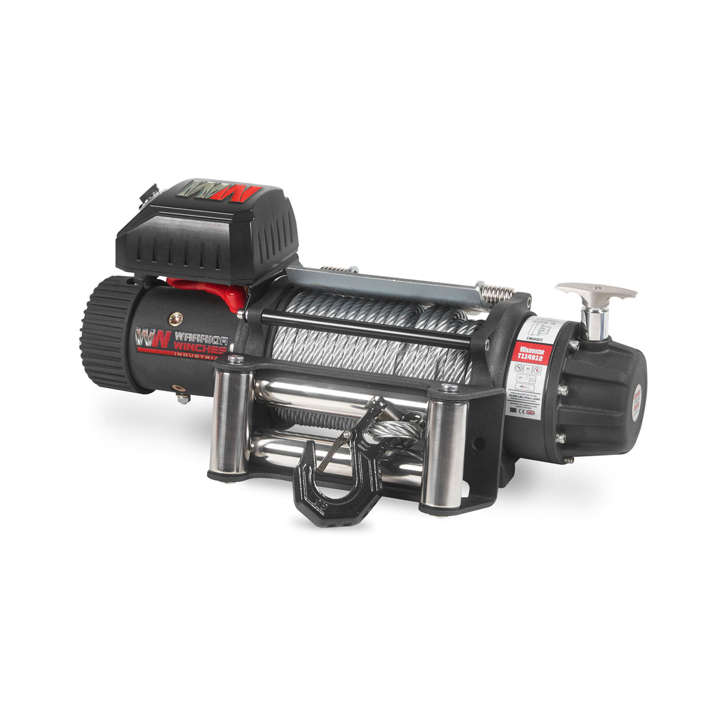 Warrior Winches T1000 Electric Winch 14,500 Lb Severe Duty 12-Volt Steel Rope New