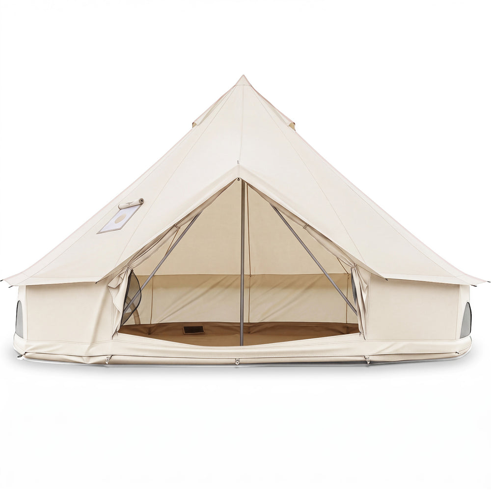 Waterproof Bell Tent with Stove Jack Accommodates and Mesh Windows Doors-S - Gallery View 1 of 1