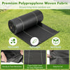 Premium 4 ft weed barrier landscape fabric roll, lightweight, tear-resistant, eco-friendly for easy installation and.
