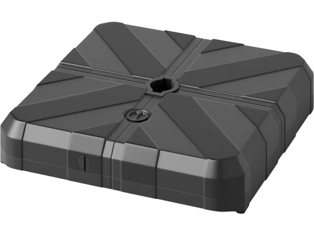 Weighted Offset Umbrella Base with Cross Bracket and Cut-out Handles