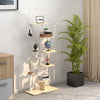 6-tier white metal plant stand with hook, perfect for displaying potted plants and enhancing home decor.