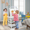 3-in-1 Double-Sided Storage Art Easel-White - Gallery View 1 of 10