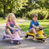 Wiggle Car Ride-on Toy with Flashing Wheels-Yellow - Gallery View 1 of 10