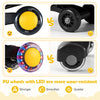Comparison of PU wheels with LED for the Wiggle Car Ride-on Toy, highlighting durability and quieter rides.