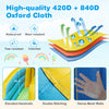 High-quality 420D + 840D Oxford cloth detail showing waterproof, tear-resistant fabric for inflatable water slide park.