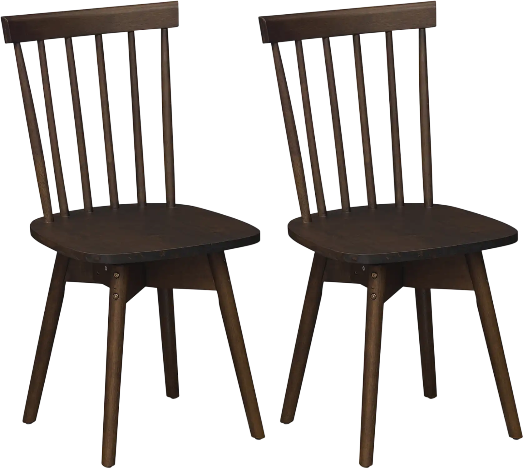 Costway Windsor Swivel Dining Chairs Set of 2 Rubber Wood Kitchen 17819057 New