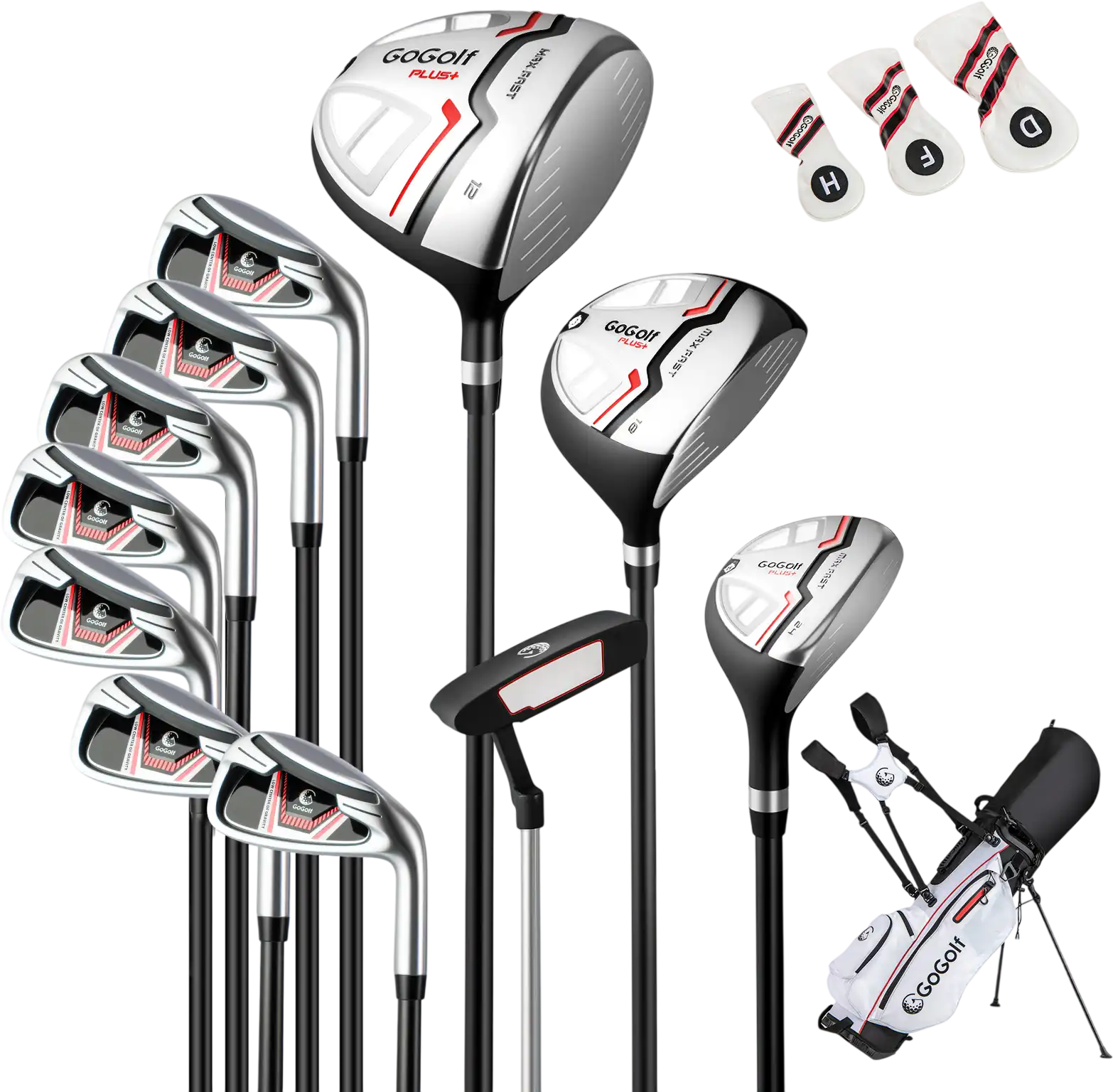 Costway Women's Complete Golf Club Set w/ Bag Headcovers Putter 38836841 New