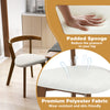 Wood dining chair with padded sponge seat and curved backrest, crafted from walnut for comfort and durability.