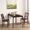 Wood Dining Chair Set of 2 with Rubber Wood Legs-Brown - Gallery View 1 of 8