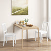 Wood Dining Chair Set of 2 with Rubber Wood Legs-White - Gallery View 1 of 6