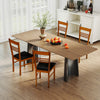 Wood Dining Chairs Set of 4 with Rubber Wood Frame-Walnut - Gallery View 1 of 9