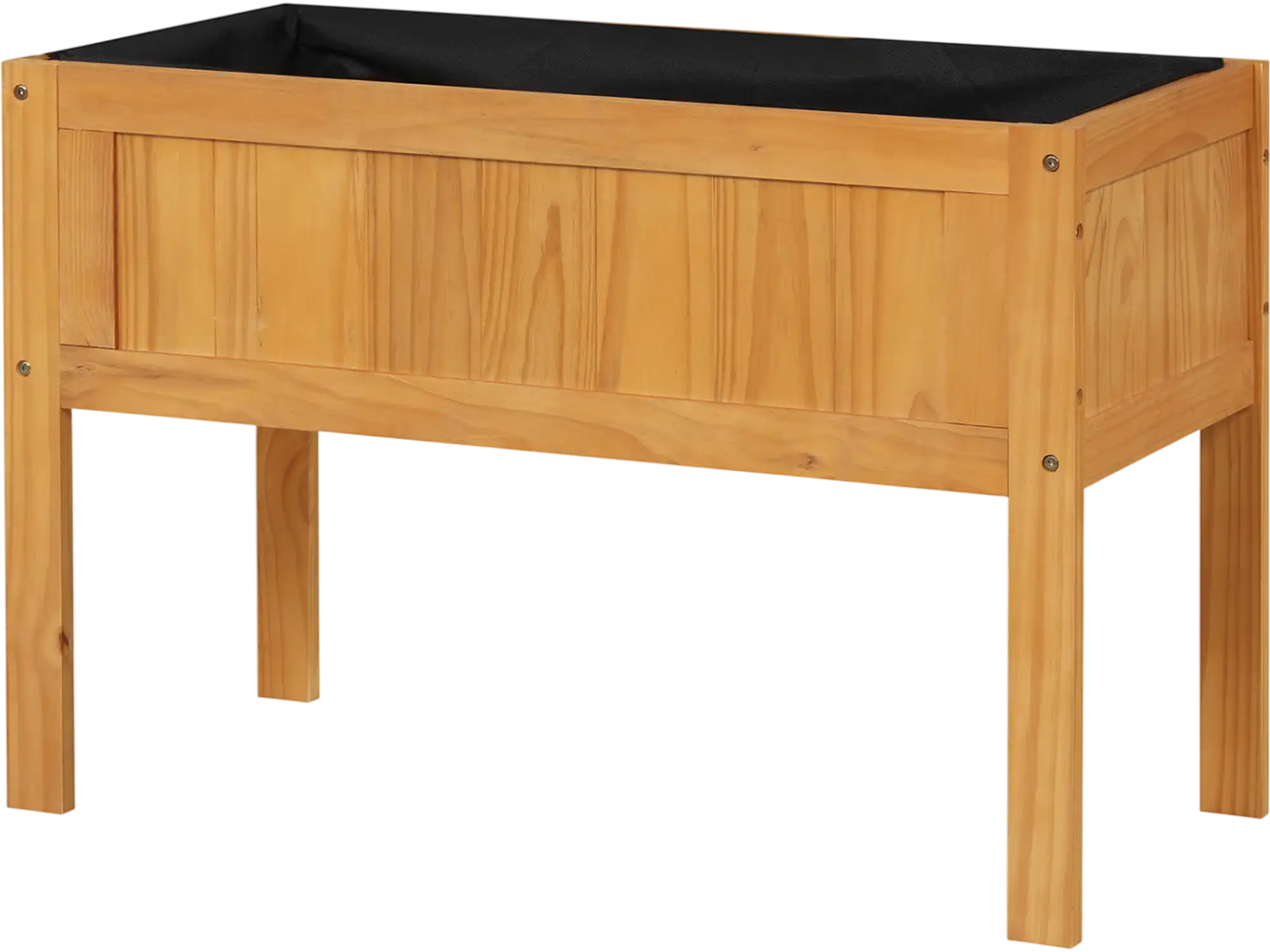 Costway Wood Raised Garden Bed Elevated Planter Box w/ Liner Drainage Holes 44551026 New