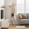 Wood Standing Hat Coat Rack with Umbrella Stand-Gray - Gallery View 1 of 11