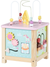 Wooden Activity Cube with Montessori Sensory Toys for 18+ Months Toddlers
