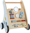 Wooden Baby Push and Pull Walker with Multi-Activity Learning Center