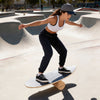 Wooden Balancing Board with Cork Roller and Storage Rack to Exercise-Black - Gallery View 1 of 10