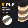 Wooden balancing board made of 11-ply pressed birch wood, supports 330 lbs, ideal for enhancing balance and.