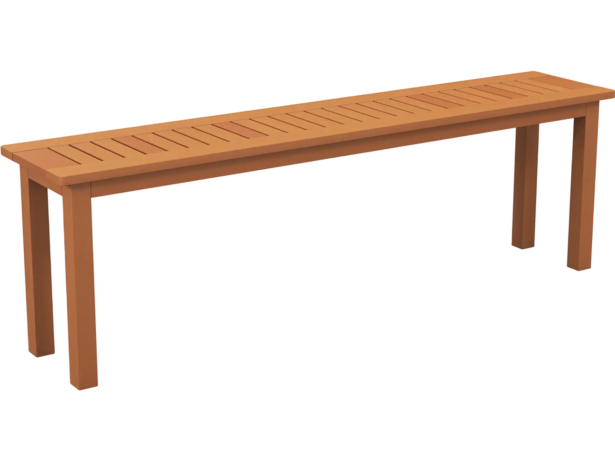 Costway Outdoor Patio Dining Backless Wooden Bench 59