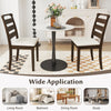 Walnut wooden dining chair set of 2 with padded seats, perfect for dining rooms and stylish home decor.
