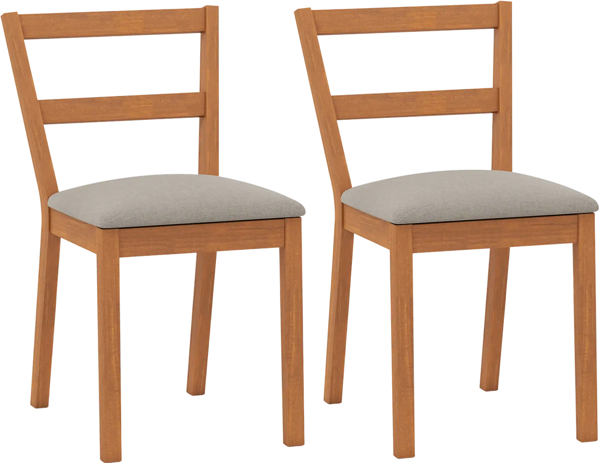 Costway Farmhouse Wooden Dining Chair Set of 2 Upholstered Seat 22821173 New