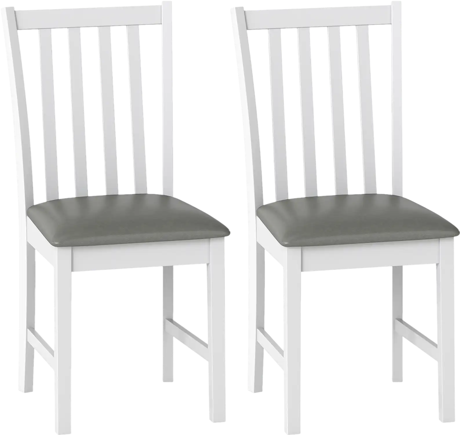Costway Wooden Dining Chairs Set of 2 Rubber Wood Frame Padded Seat 33450167 New