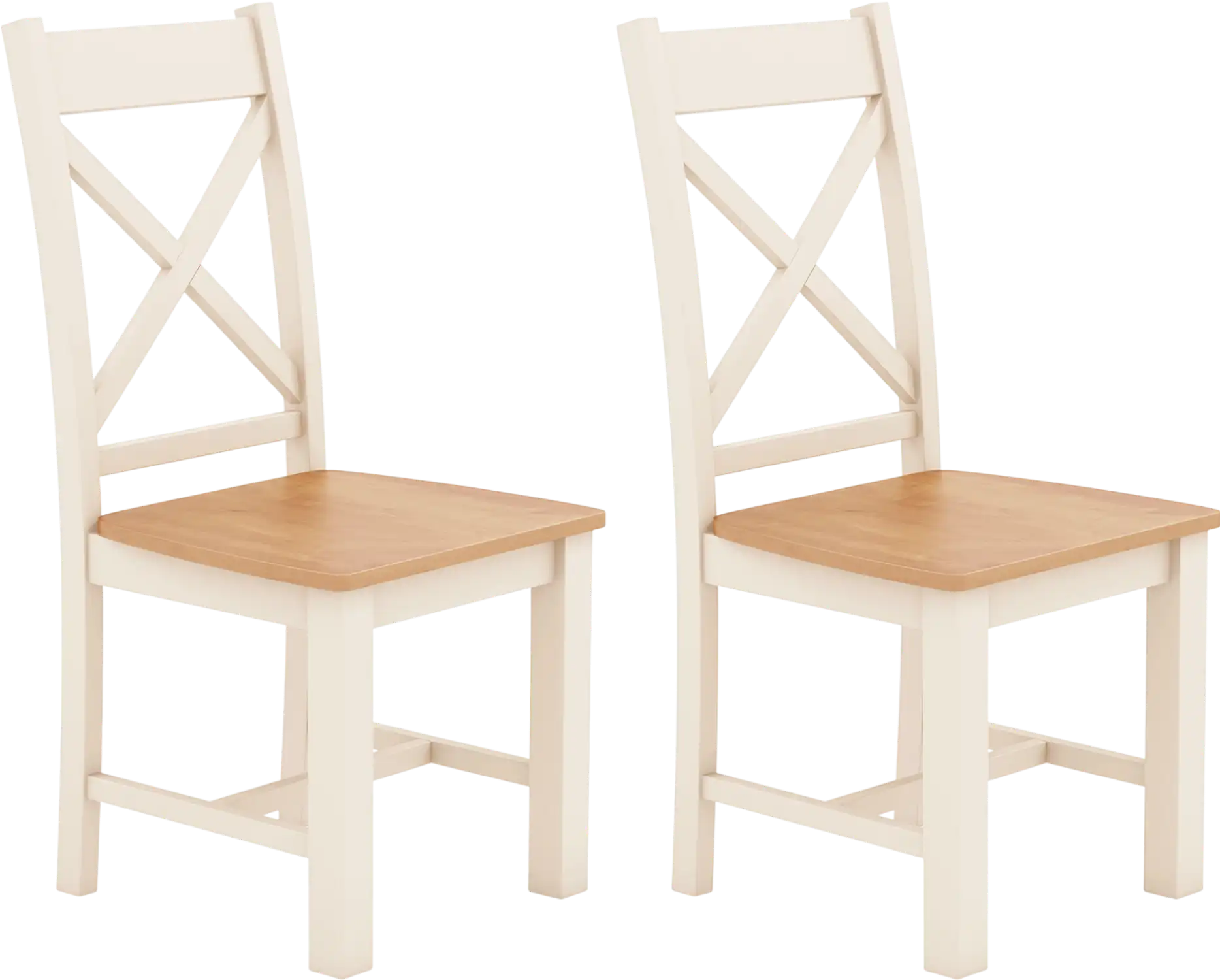 Costway Set of 2 Wooden Dining Chairs High Back Rubber Wood Frame 93257816 New