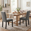 Wooden Dining Chairs Set of 2 with Bent Wood Legs - Gallery View 1 of 7