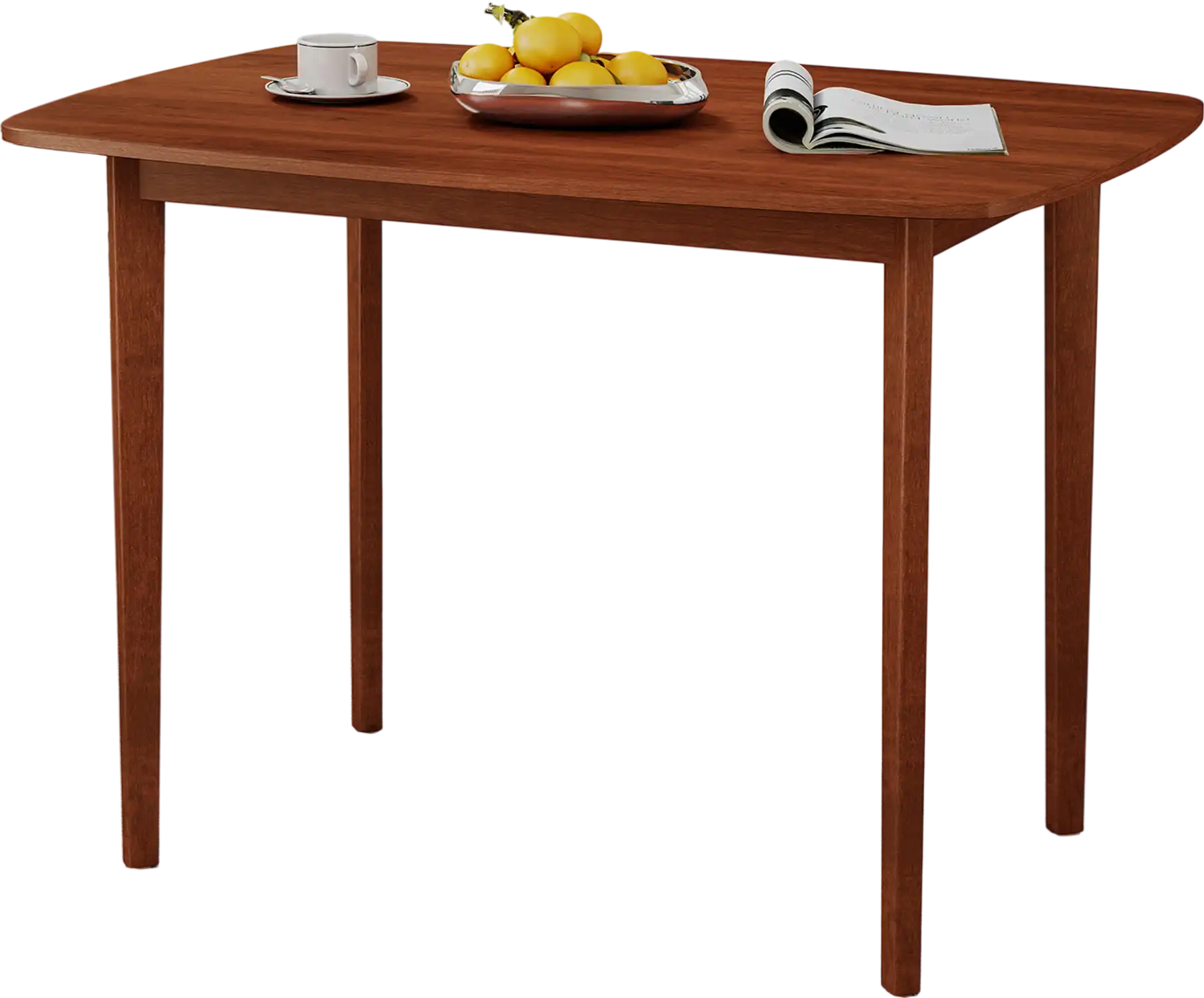 Costway Wooden Dining Table for 2-4 People Walnut 732619854 New