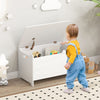 Wooden Kids Toy Box with Safety Hinge-White - Gallery View 1 of 10