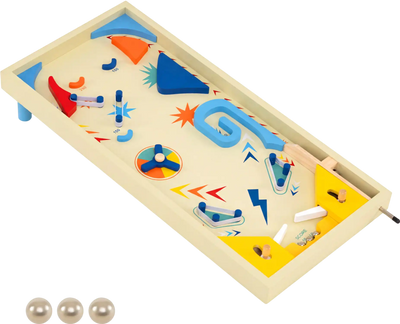 Costway Wooden Pinball Machine Kids Adults 3 Balls 52125003 New