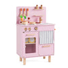 Wooden Play Kitchen for Kids Toddler Kitchen Playset with Stoves Faucet Sink-Pink - Gallery View 1 of 3